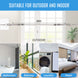 Versatile stainless steel wire kit suitable for indoor bathroom and outdoor balcony clothes drying.