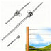 RiaYer stainless steel toggle turnbuckle hardware used for beautiful coastal deck cable railings.
