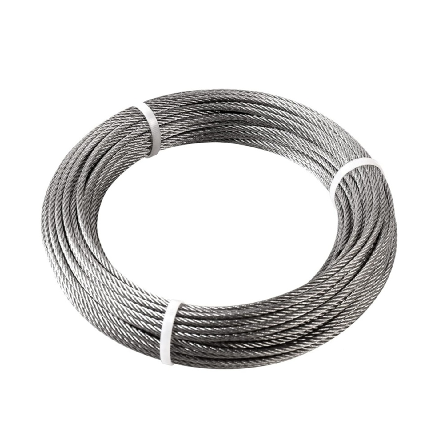 	High-quality 304 stainless steel wire rope coil for laundry and hanging heavy items.