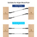 RiaYer adjustable kit suitable for both angled stair railing and flat horizontal wood post railing.