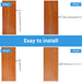 Easy installation steps for mounting the RiaYer toggle turnbuckle on wood stair posts.