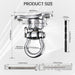 Detailed dimensions and size chart for the RiaYer heavy duty swivel swing hanger.