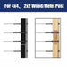 Black threaded stud tensioner compatible with wood and metal posts