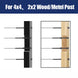 Black threaded stud tensioner compatible with wood and metal posts