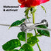 Waterproof and anti-rust features of adjustable T316 stainless steel trellis hubs supporting a rose