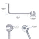 Dimensions and size specifications of the RiaYer wire rope gripping tool.